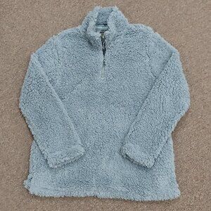 Roper Women's Polar Fleece 1/4 Zip Pullover - Steel Blue